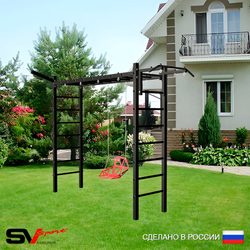Уличная шведская стенка Sv Sport рукоход У5371 (Турник/Со спинкой/Кронш бокс)