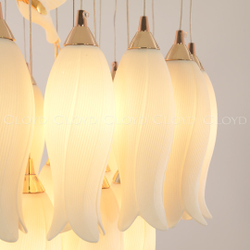 Люстра Cloyd ARGANA C30 / Ø60 см - керамика - E14 - белый (арт.11236)