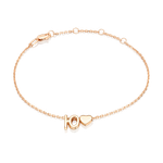 Браслет «Буква Ю» из красного золота