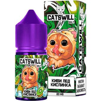 Жидкость CATSWILL Salt 2% STRONG 30 ml - Киви Лёд Кислинка