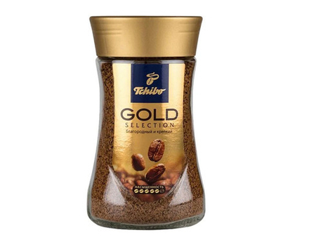 Кофе растворимый Tchibo Gold Selection, 47.5 г стеклянная банка (Чибо)