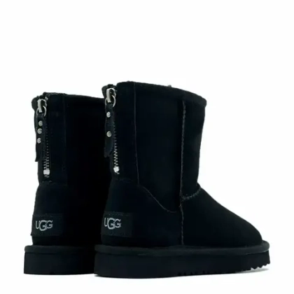 UGG Kids Classic Short Zip Black