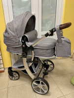 Детская коляска Luxmom 608 3в1 (серый)
