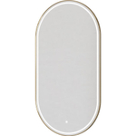 Зеркало овальное Armadi Art Modern 60*110 568-G подсветка, сенсор, антизапотевание, GOLD