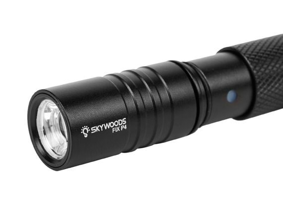 Фонарь-ручка Skywoods Penlight Fix P4 Short 350 люмен, фокусировка луча, Type-C