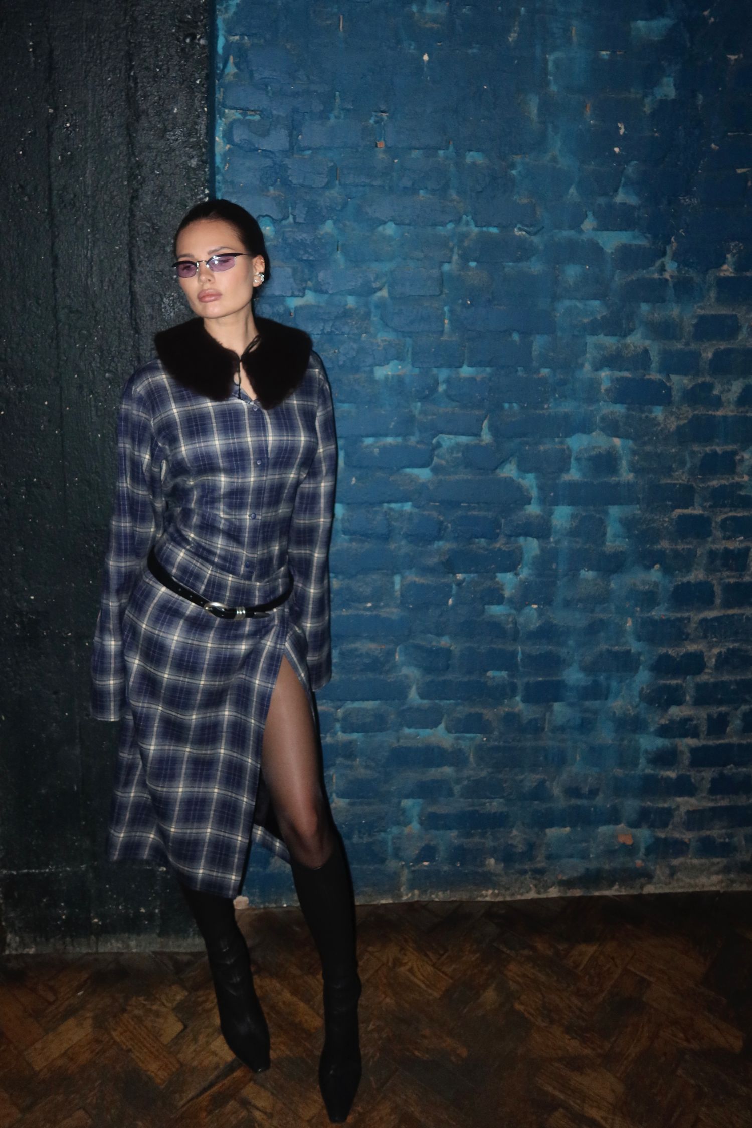 юбка миди на запах stamba, blue