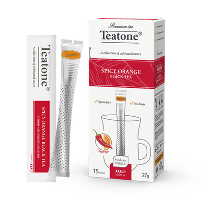 Чай черный острый апельсин в стиках Teatone