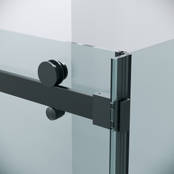 Душевой уголок Grossman Classic 120х80 120.K33.04.1280.21.00 профиль Черный матовый стекло прозрачное