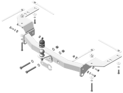 Фаркоп ОЦИНКОВАННЫЙ для Toyota Land Cruiser 200, Lexus LX 92527-FE