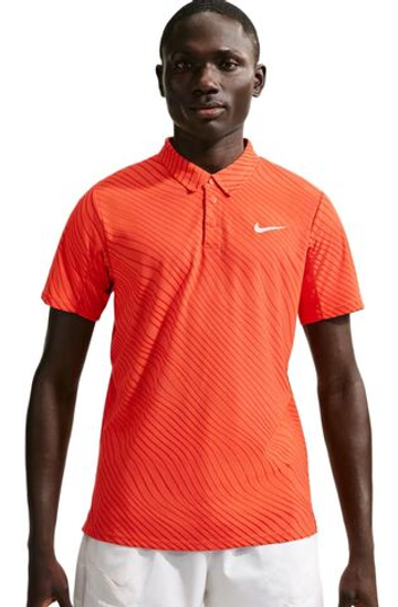 Мужское теннисное поло Nike Court Slam Dri-FIT ADV - turf orange/white