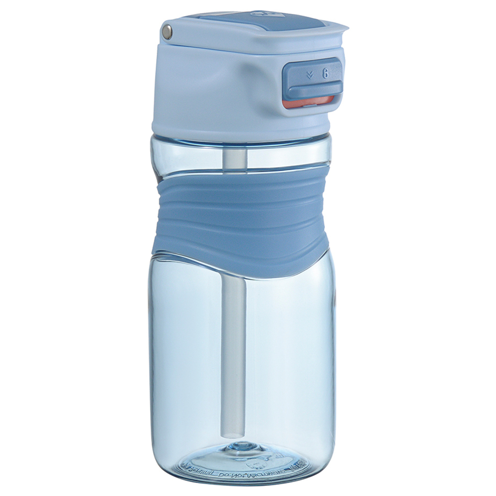 Бутылка для воды slow sip, 450 мл, голубая