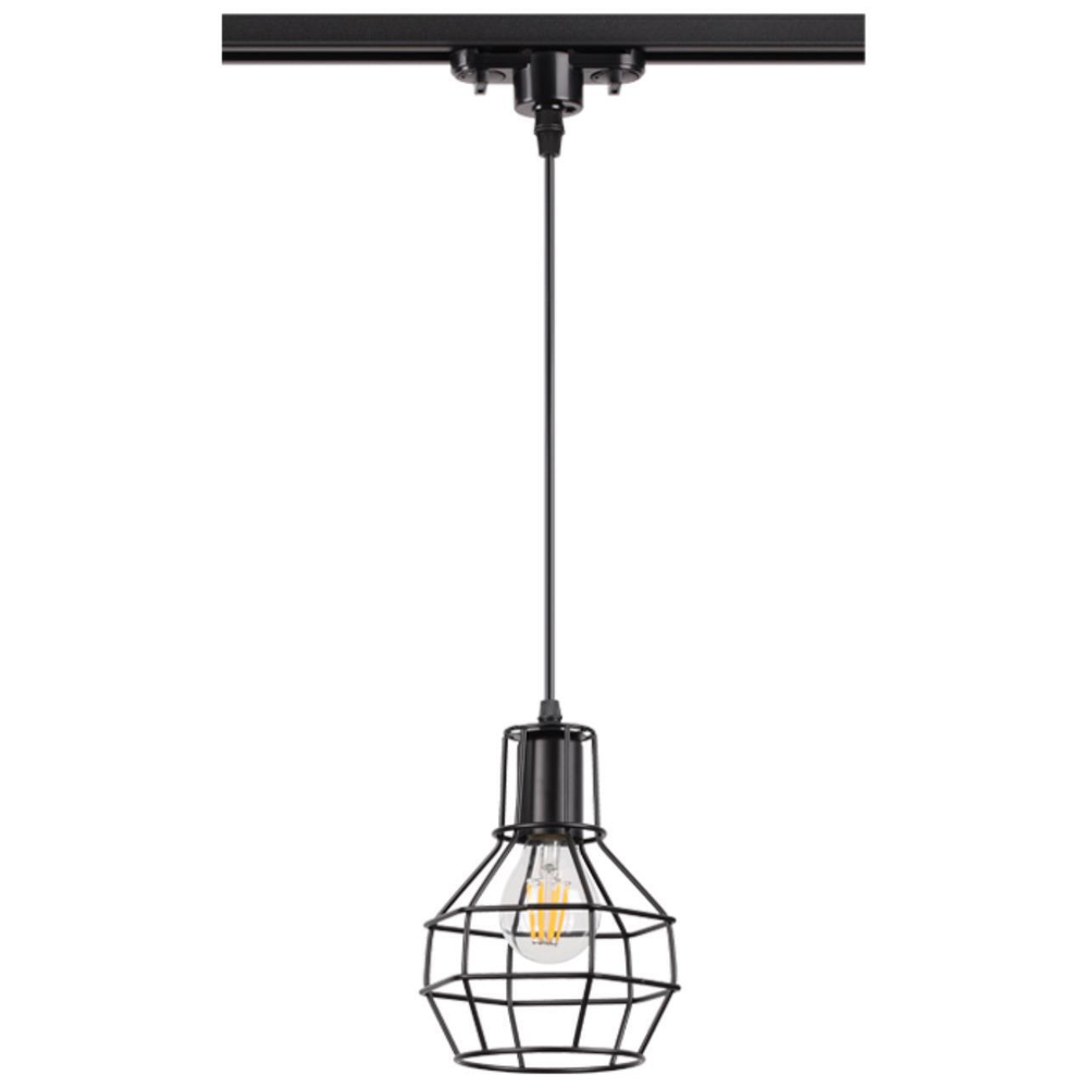 370423 PORT NT19 252 черный Светильник трековый однофазный трехжильный IP20 E27 50W 220V ZELLE