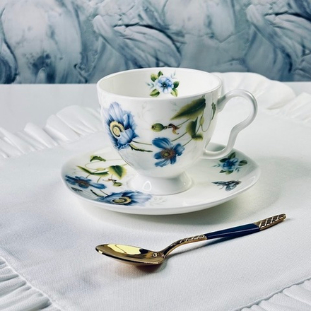 Lenardi 205-993 Чайный набор 12пр. 240 мл FLOWERS в под.уп.(х6)Костяной фарфор