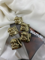 Пуговицы Скиапар. "Лицо" глянцевое золото