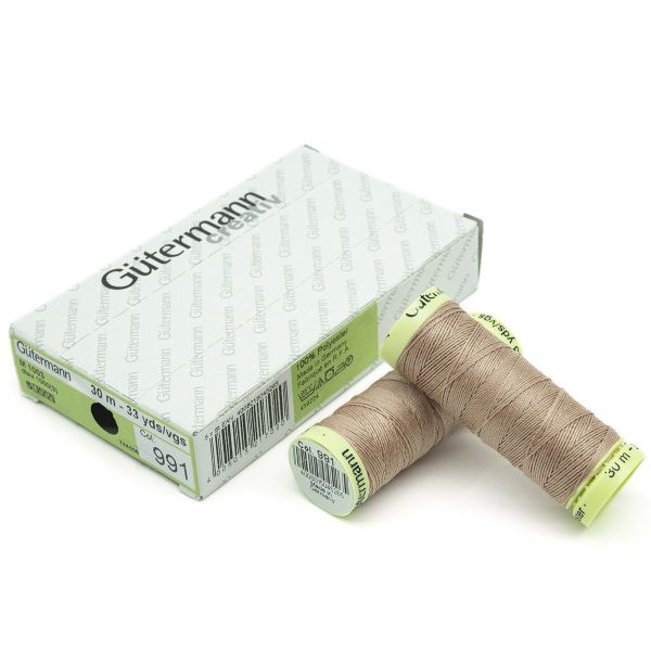 Нитки отделочные Gutermann Top Stitch 30 (30 метров), 5 кат. | 991 розово-бежевая пудра