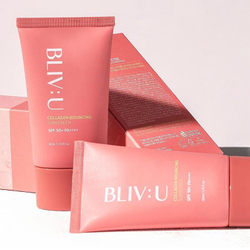 Коллагеновый солнцезащитный крем с пептидами BLIV:U SPF50+PA++++ Collagen Bouncing Sunscreen 50мл