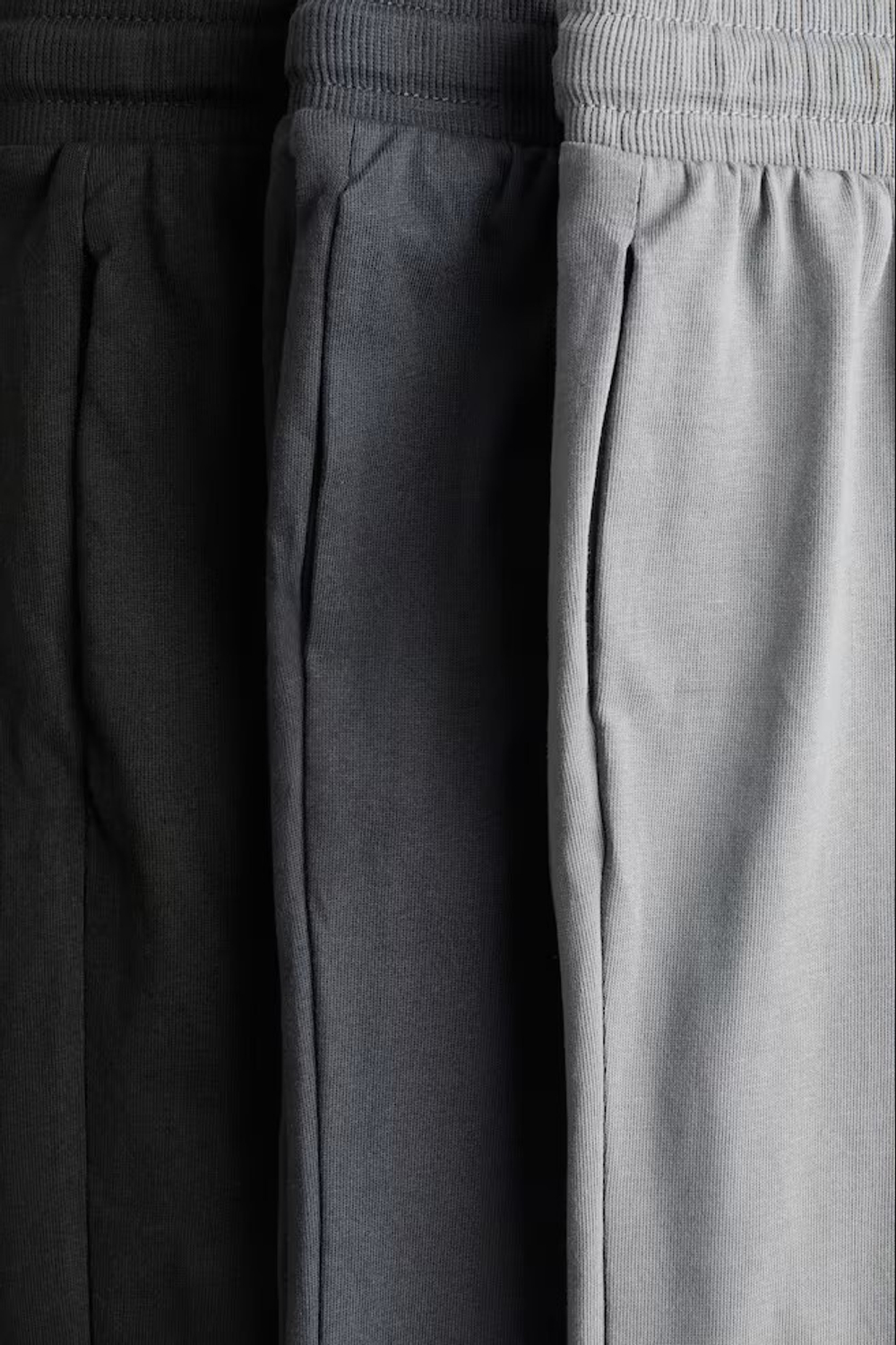 H&M Набор из трех брюк-джоггеров, серый