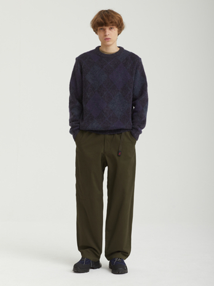 Мужской Свитер Mohair Argyle Knit