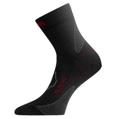 Носки Lasting TNW-983 +5°C +25°C (Осень, Весна) 75% Merino+nylon, черный с серыми вставками -