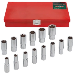 Набор головок глубоких 14пр. 1/2''в мет.кейсе RockForce RF-4143-5