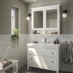 Тумба для ванной - HEMNES / ORRSJÖN /ORRSJОN  IKEA/ ХЕМНЕС/ОРРСЬЕН ИКЕА, 102х49х89 см, белый