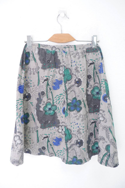 Юбка с цветочным принтом 46 размер