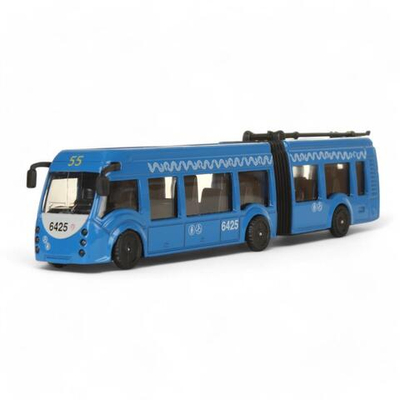 Модель ин. мет. "Метрополитен Троллейбус с резинкой" 19см, двери, коробка SB-18-11WB(NO IC).20-1 (Техно