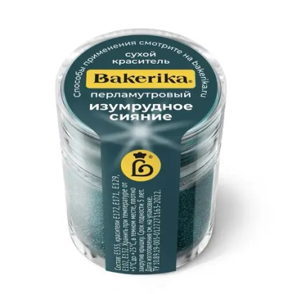Краситель сухой перламутровый Bakerika «Изумрудное сияние» 4 гр