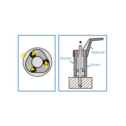 Цена на KING TONY (9TD401-08M) Шпильковерт 1/2", 8 мм, эксцентриковый