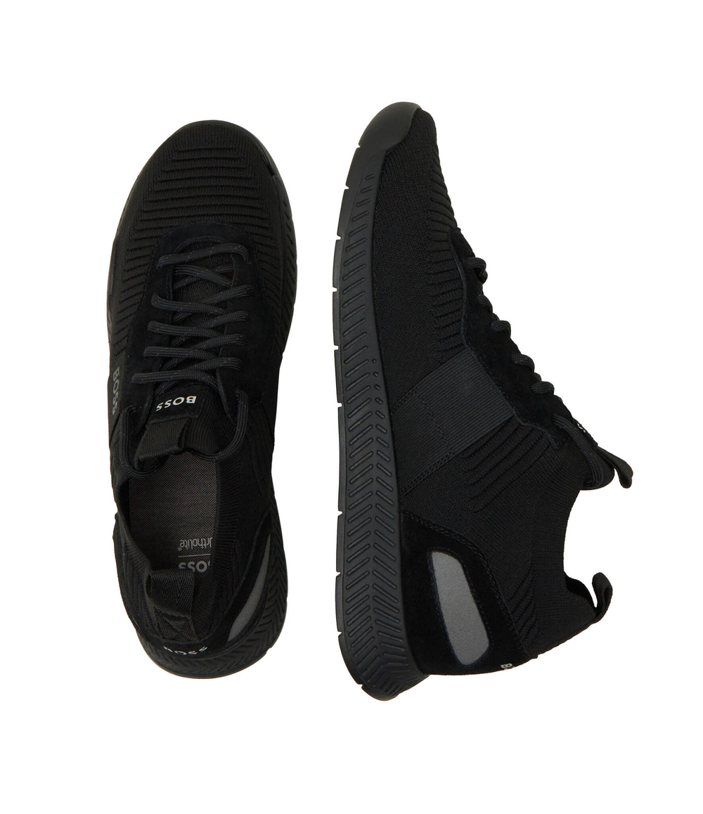 Кроссовки Titanium_Runn_knst_N BOSS BLACK - черный(50498245)