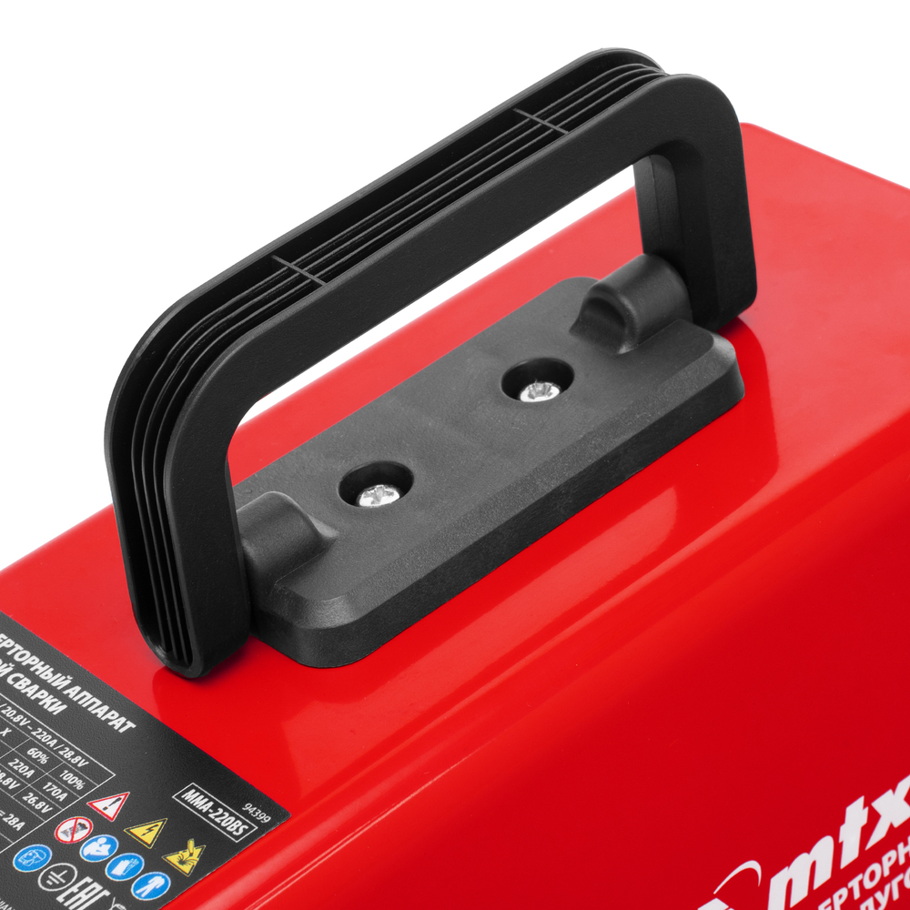 Инверторный аппарат дуговой сварки MMA-220BS, 220 А, ПВ 60% MTX