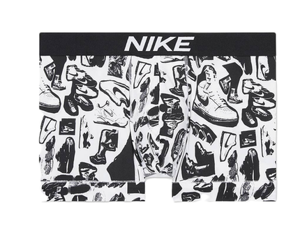 Боксерки теннисные Nike Dri-Fit Essential Micro Trunk 1P - sneaker photo print - Multikolor