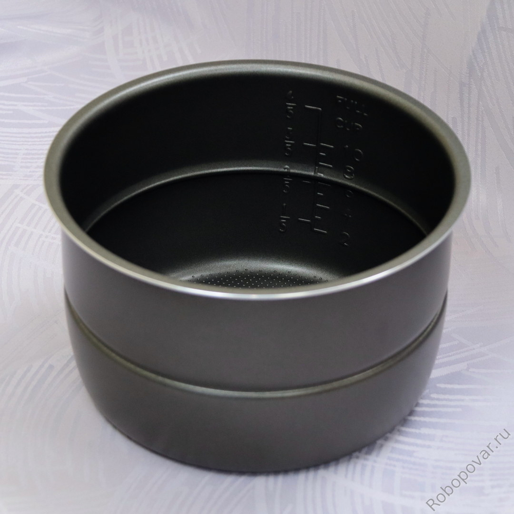 Сменная чаша (кастрюля) с тефлоновым покрытием для мультиварки-скороварки на 5 литров с бортиком для паровой пластины