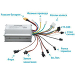 Контроллер 48V 25A и дисплей TF-100 (6Pin) с кабелем