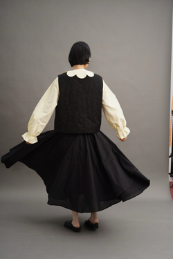 Жилет стеганый, черный