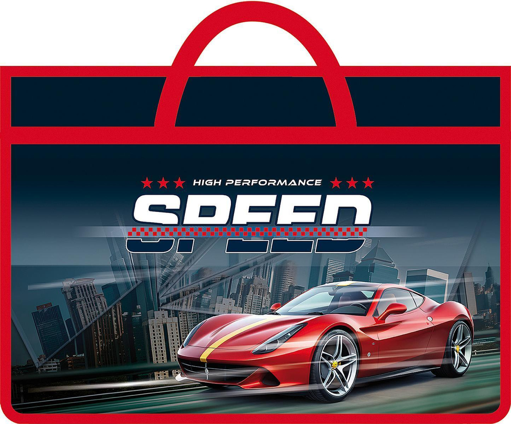 Папка А3 молния сверху "Mega auto 2025" (Пчёлка)