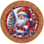 Подставка под кружку 10см «Дедушка Мороз»