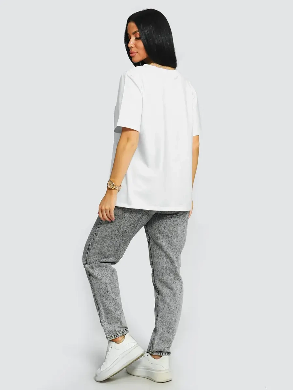 Футболка базовая женская большие размеры