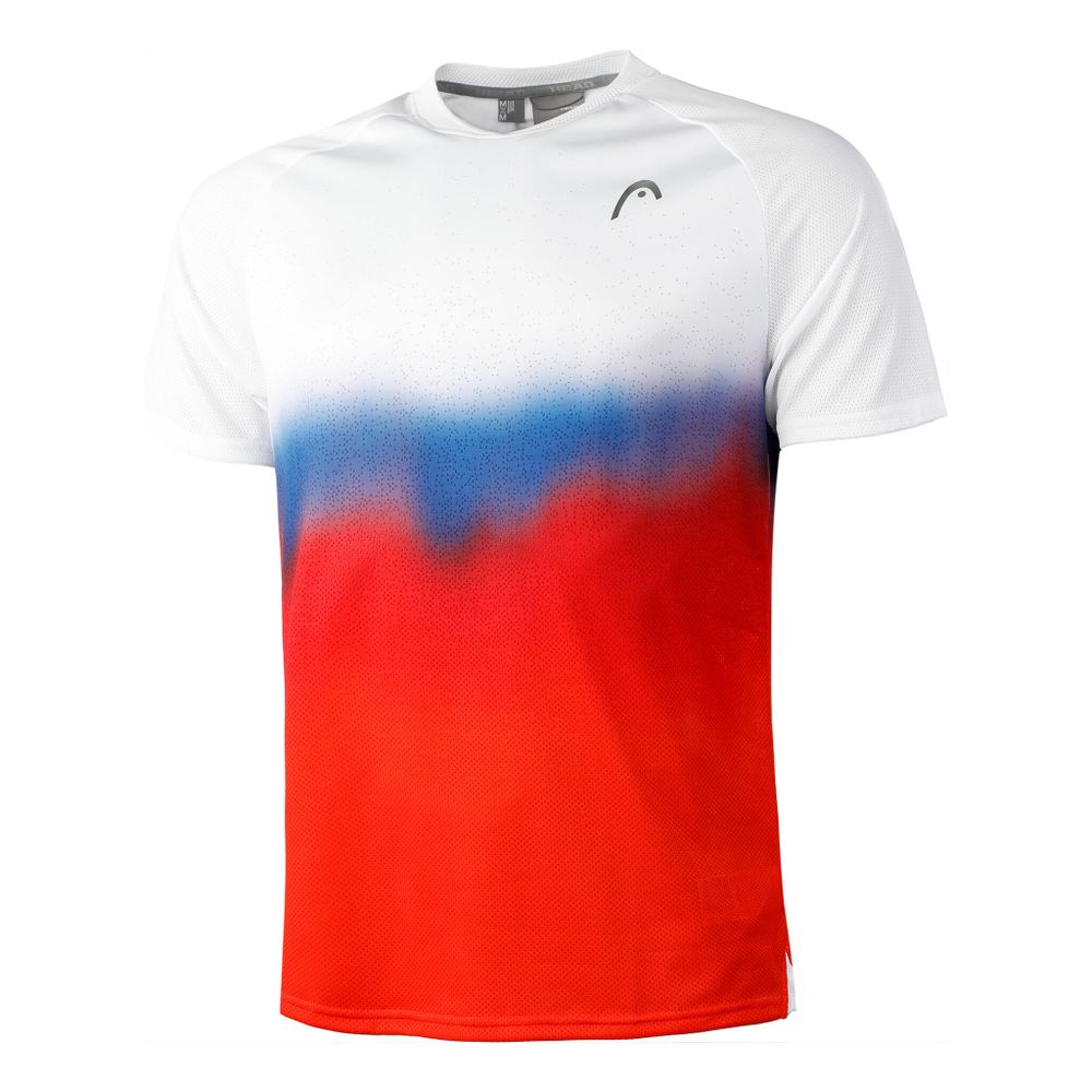 Мужское теннисное поло HEAD Performance New York T-Shirt Men - White, Orange