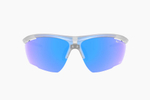 Спортивные очки Demetz Relief L / Matte Crystal / Matte Blue 67-13 Grey Polarized Mirror Electric Blue Cat.3