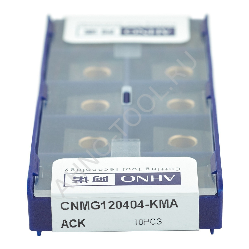 Пластина твердосплавная ISO CNMG120404-KMA ACK20E AHNO по чугуну, получистовая