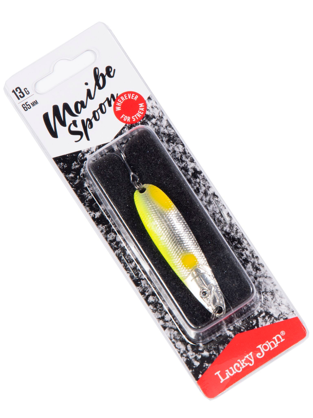Блесна Lucky John Maibe Spoon 65 мм, 13 г, цвет 002