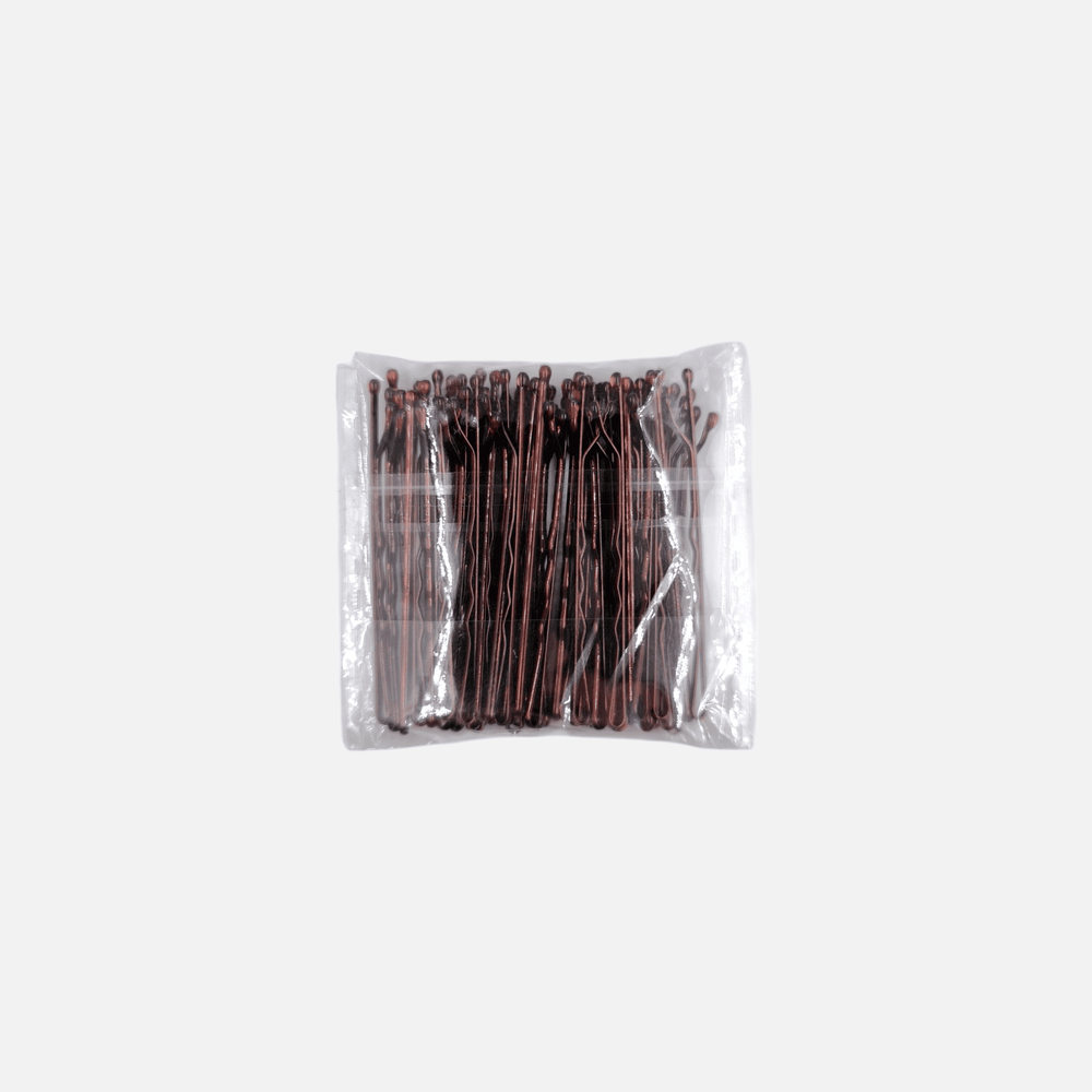 Невидимки волнистые коричневые IPARIKMAHER 50 мм 50 шт