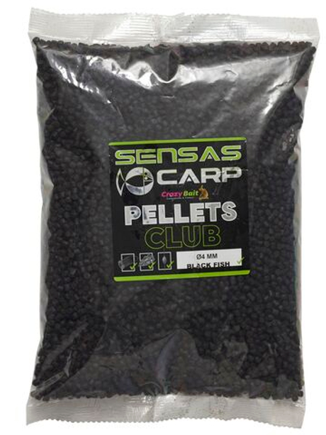 Пеллетс Sensas Club BLACK FISH 4мм 1кг
