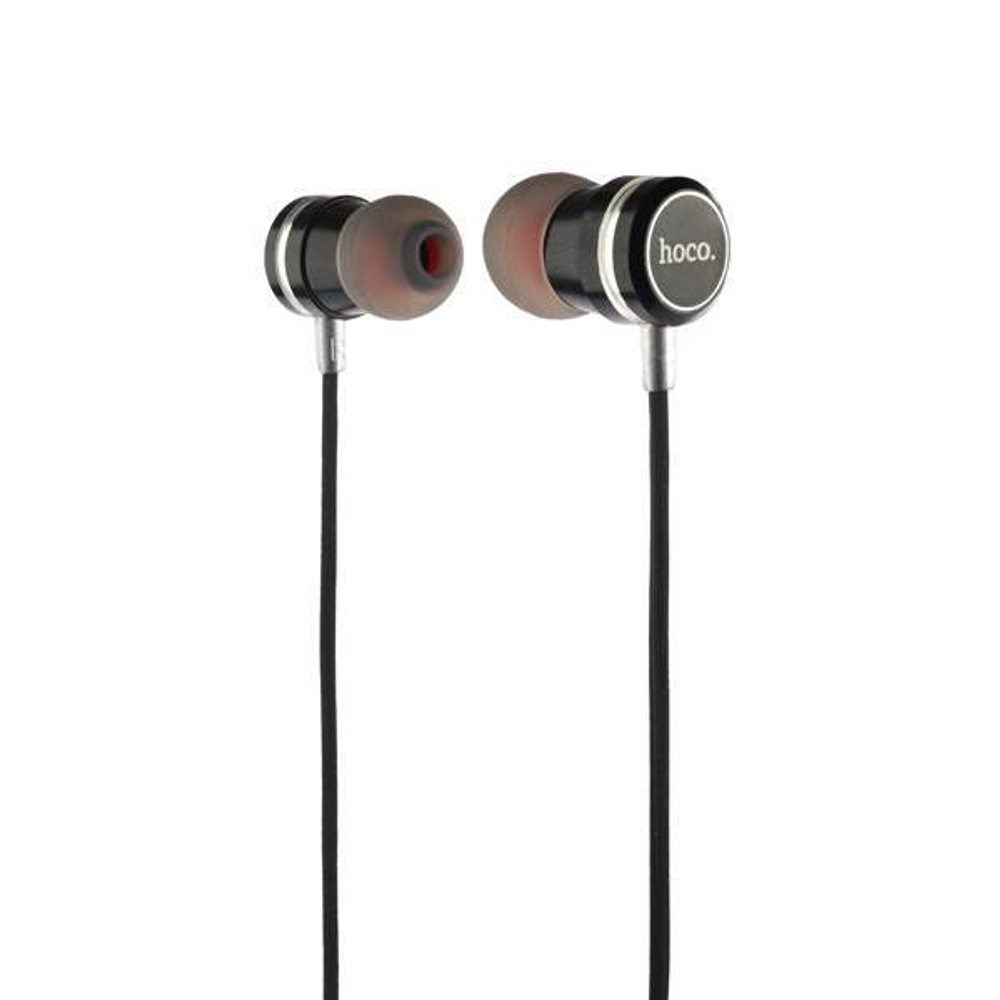 Наушники Hoco M16 Ling Sound Metal Universal Earphone with mic (1.2 м) с микрофоном Black Черные