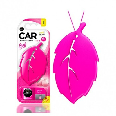 AROMA CAR Полимерный ароматизатор AROMA CAR LEAF 3D Bubble Gum