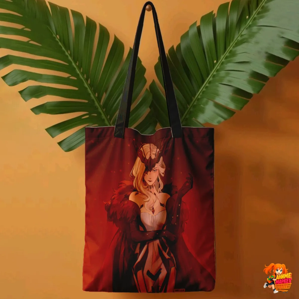 Сумка шоппер с принтом Genshin Impact