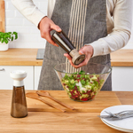 Набор мельниц для специй IKEA HALVTOM (ХАЛВТОМ), Стекло / коричневый, 19 см, 2 шт