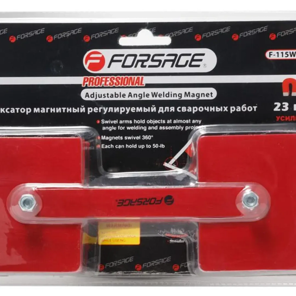 Фиксатор магнитный для сварочных работ (23кг, 360гр.), в блистере Forsage F-115WR23