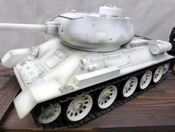 Радиоуправляемый танк Taigen T34-85 1/16 зимний с инфракрасной пушкой и звуковыми эффектами, 2.4G V3, для танкового боя